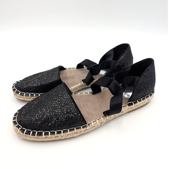 Kenneth Cole Reaction Luna Espadrille Flats Women's Black Size US6 - Picture 1 of 12